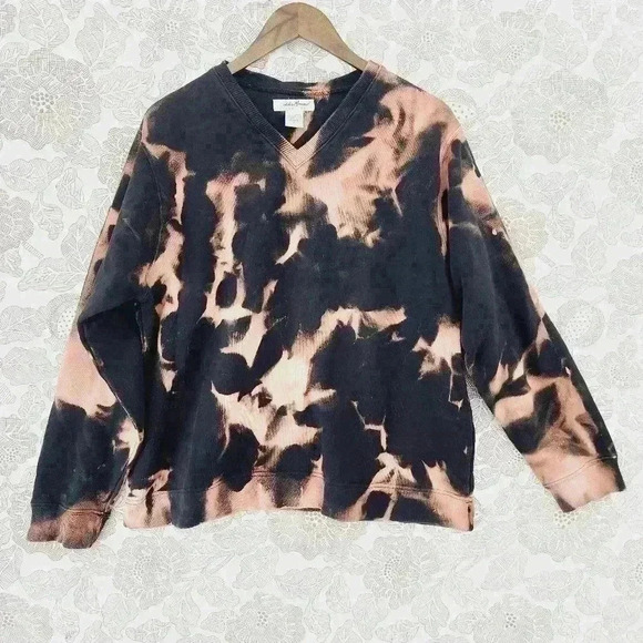 Eddie Bauer Sweatshirt Women's L Tie Dye pullover - Picture 1 of 5